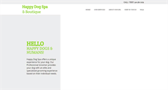 Desktop Screenshot of happydogspa.org
